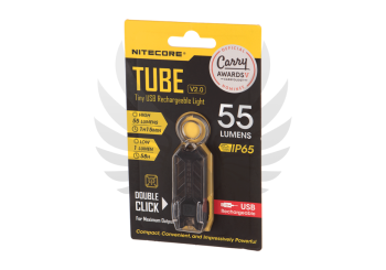 NiteCore Tube V2 - wit - 1 tot 55 lumen